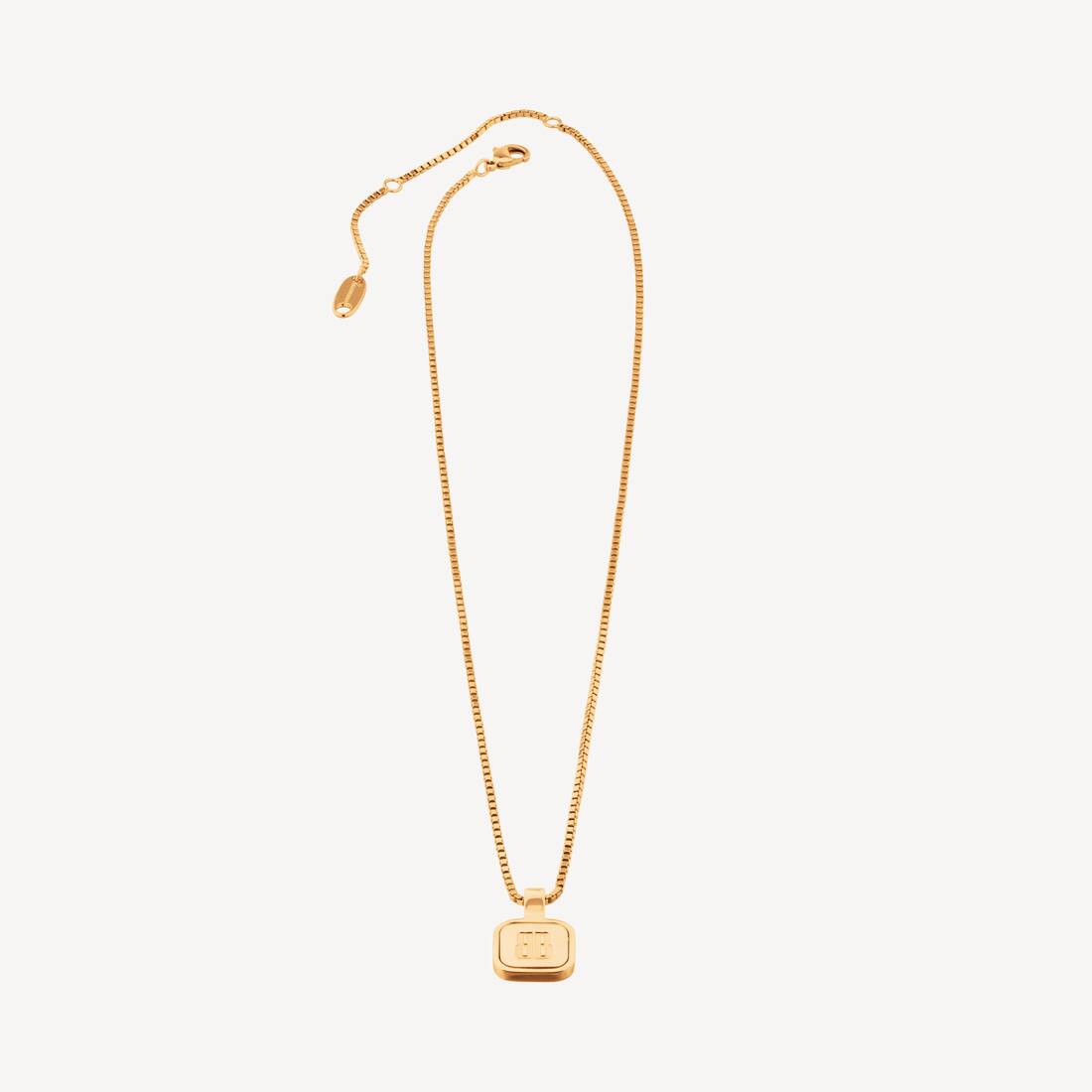 Collar largo Nano Square en oro