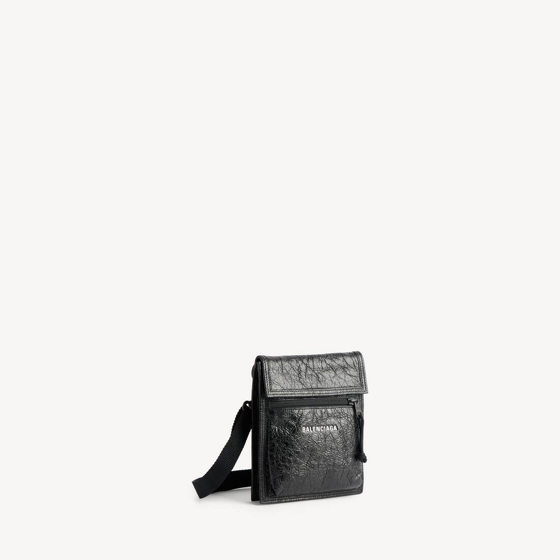 Bolsa Explorador para Hombre con Correa Pequeña en Negro