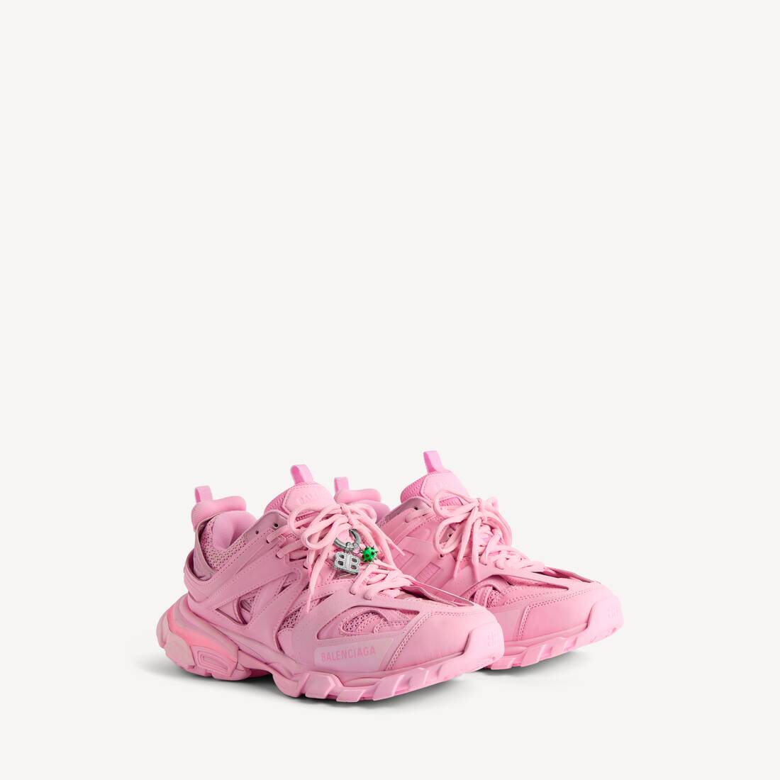 Zapatilla de pista para mujer con cuentas en rosa