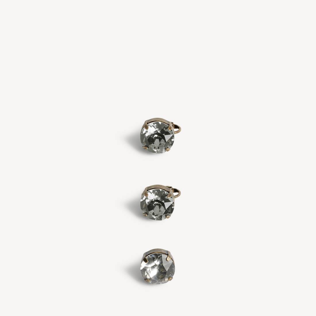 Juego de Pendientes de Gala para Mujer en Oro Oscuro/ cristal