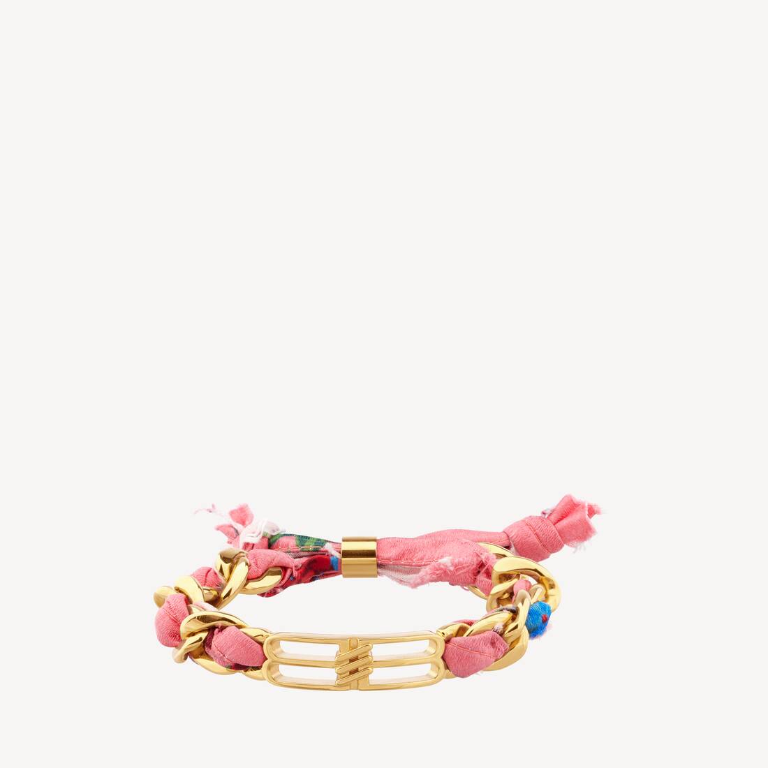 Pulsera de cinta con icono BB para mujer en dorado/multicolor