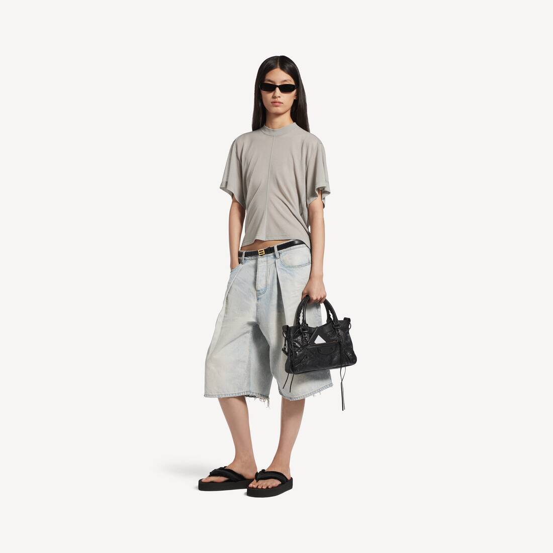 Top para mujer en gris