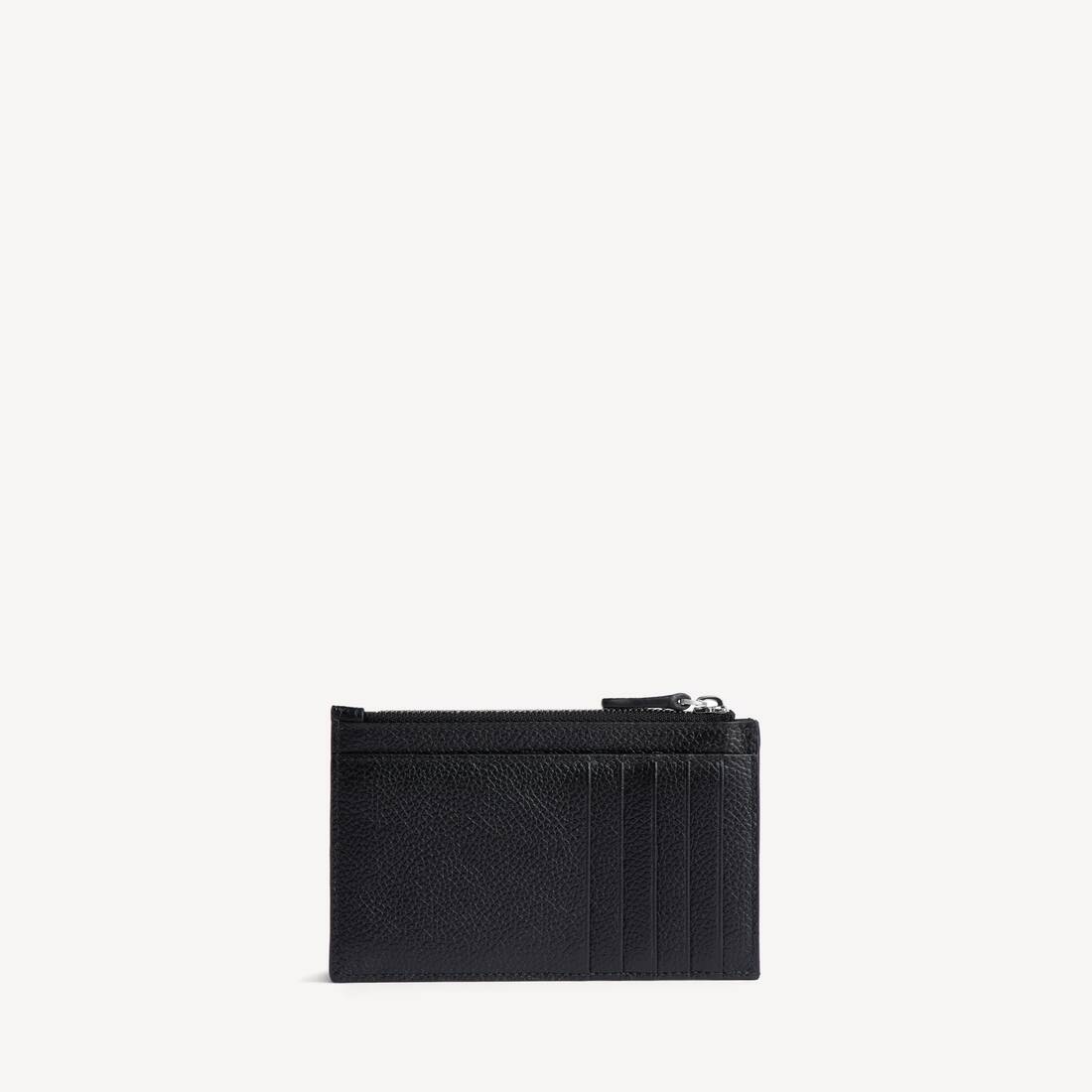 Portamonedas y Tarjetas para Hombre Grande y Largo en Negro