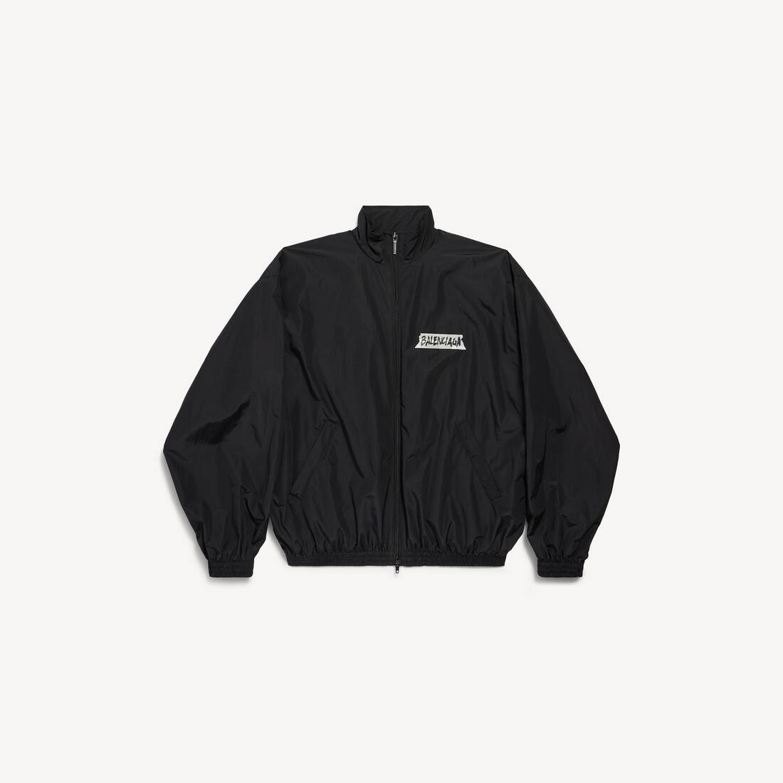 Chaqueta de chándal para hombre de talla media en negro