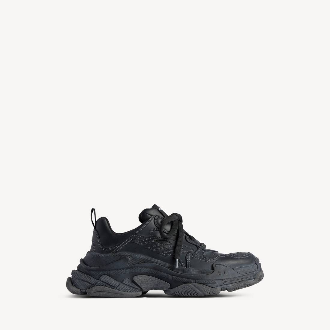 Zapatilla deportiva Triple S para hombre en negro