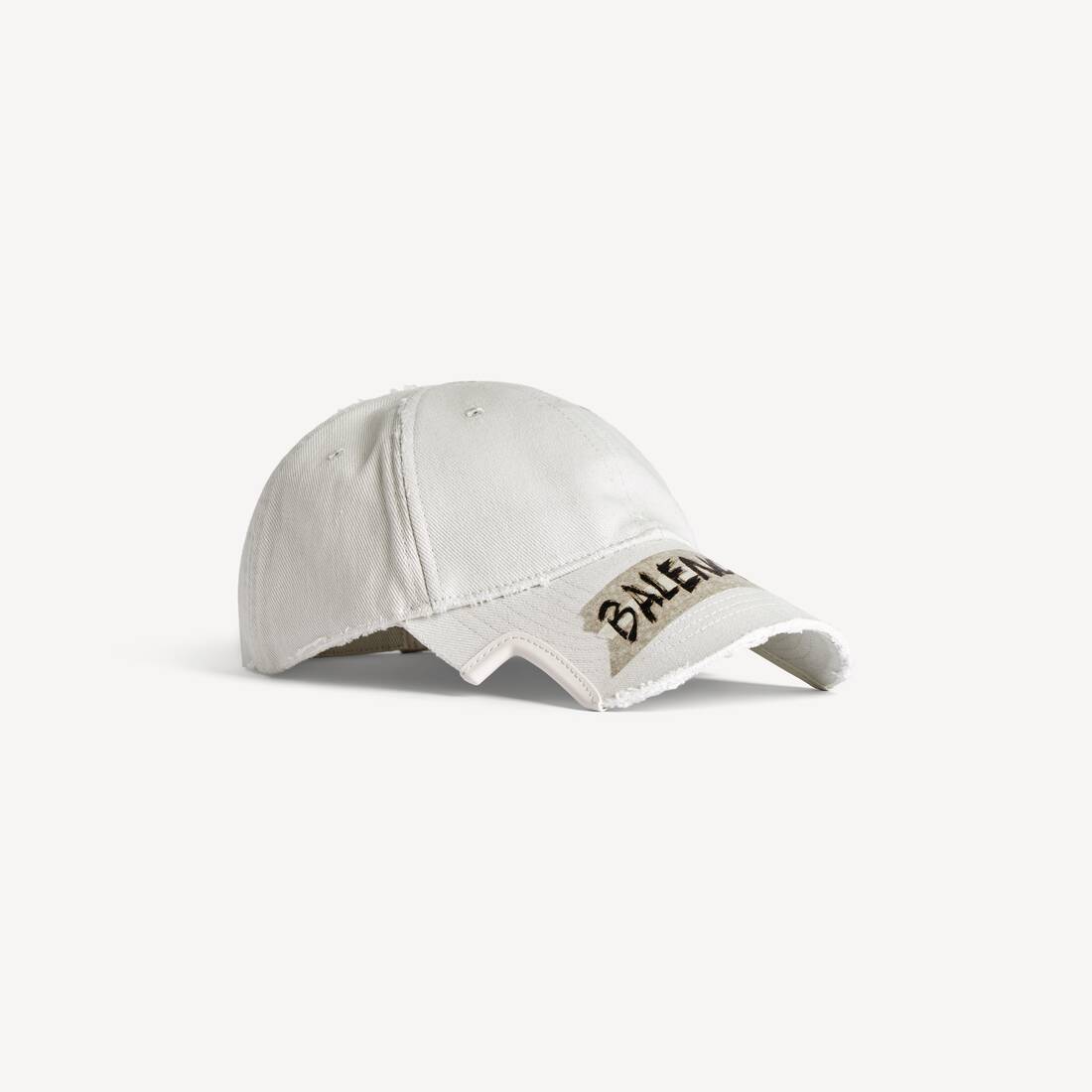 Gorra de cinta para mascar en blanco sucio para hombre