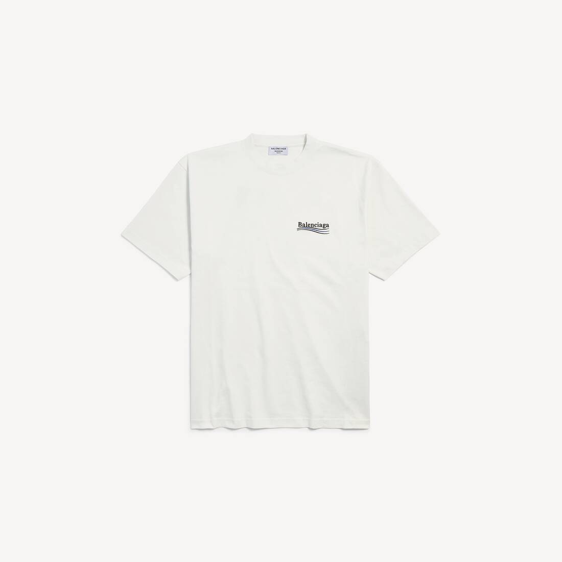 Camiseta de campaña política para mujer talla grande en blanco