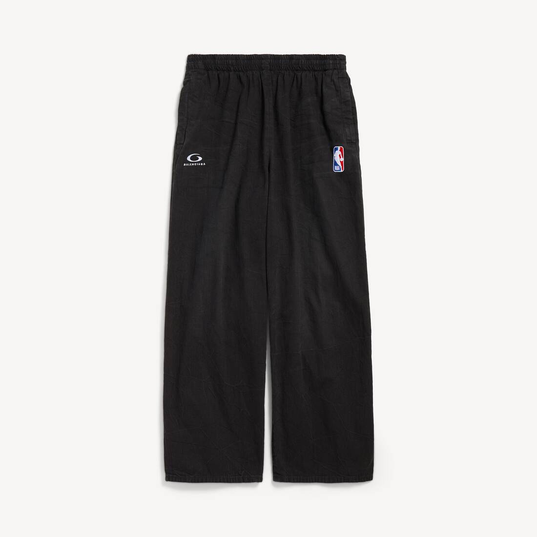 Pantalones Balenciaga para hombre | Colaboración NBA en negro ligero