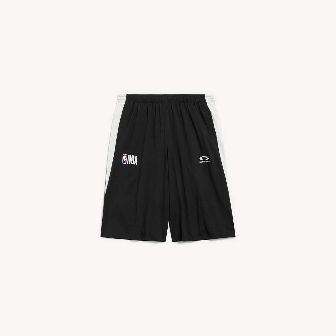 Pantalones cortos de chándal Balenciaga para hombre | Colaboración NBA en negro/blanco