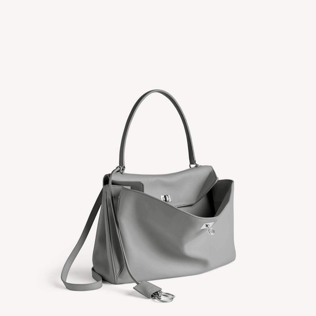Bolso de Rodeo para Mujer Mediano en Gris Nube
