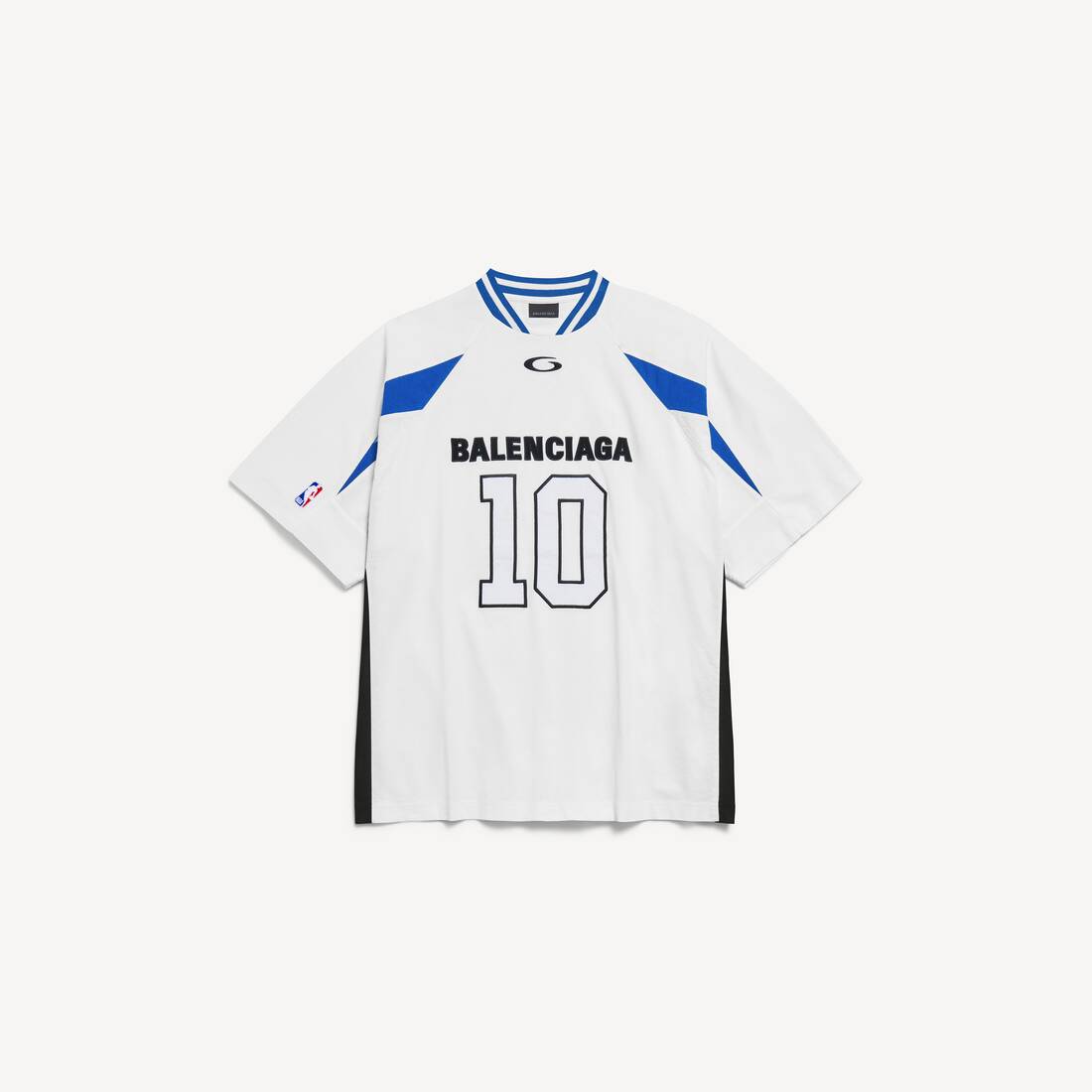 Hombre Balenciaga | Camiseta Oversized de Colaboración con la NBA en Blanco/multicolor