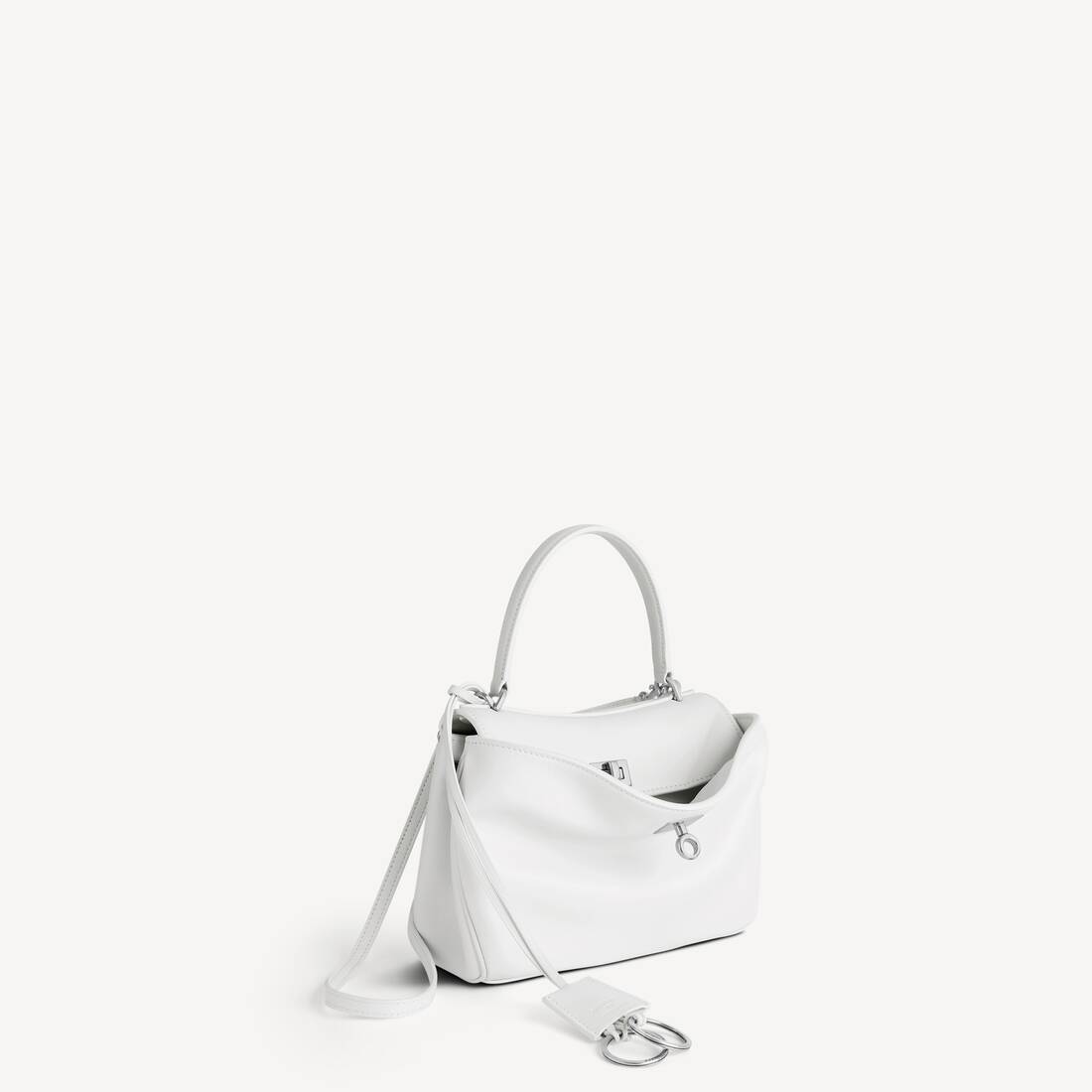 Bolso de Rodeo Mini para Mujer en Blanco Óptico
