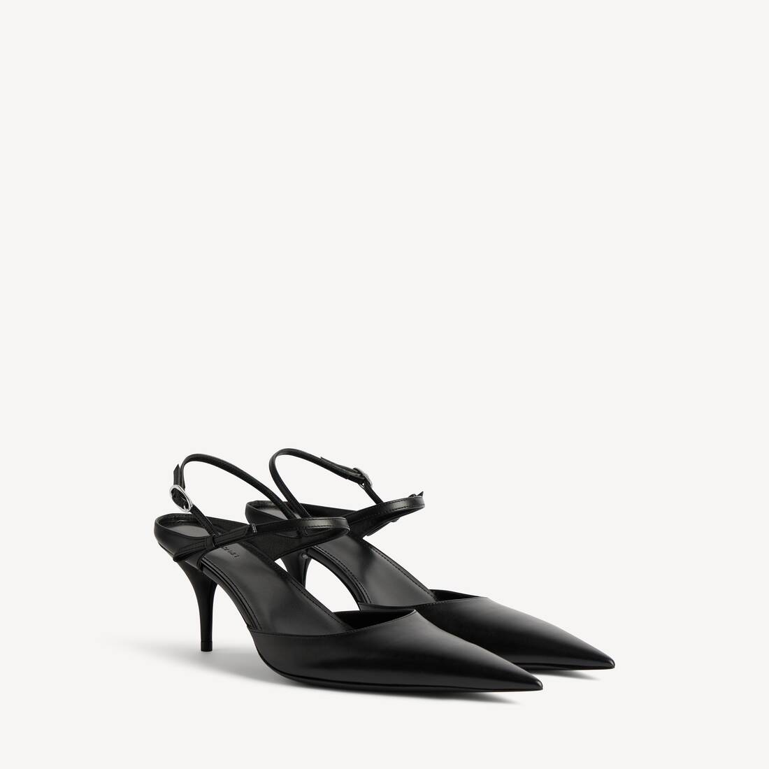 Slingback con lazo de Avenue para mujer en negro/plata