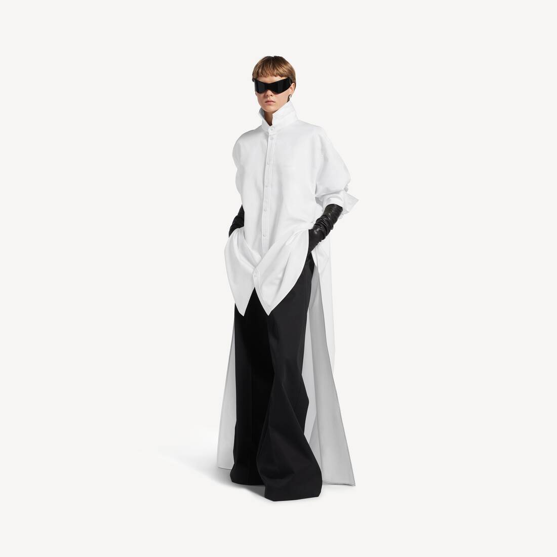 Camisa de tren en blanco para mujer