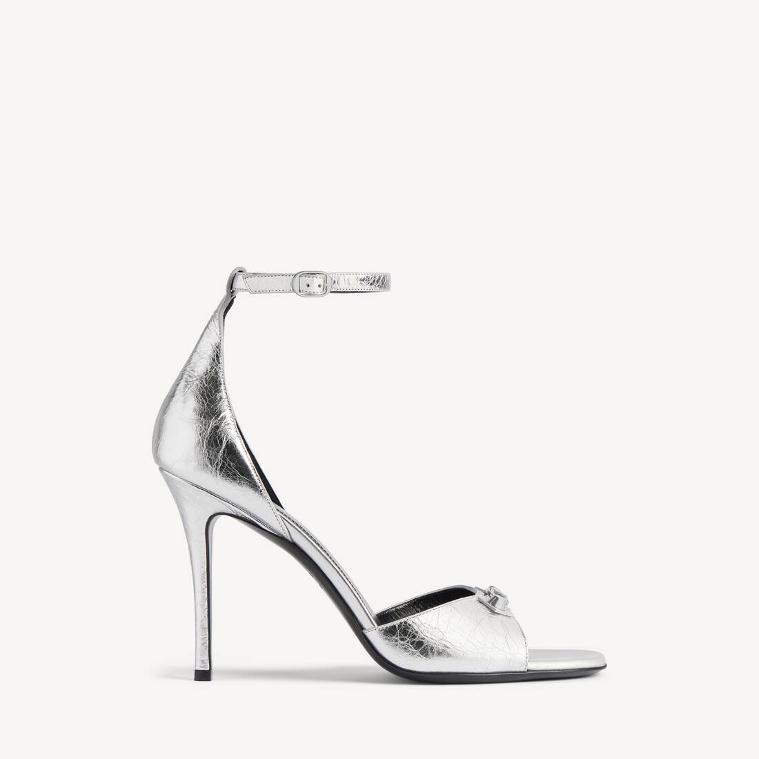 Sandal de ciudad para mujer en plata