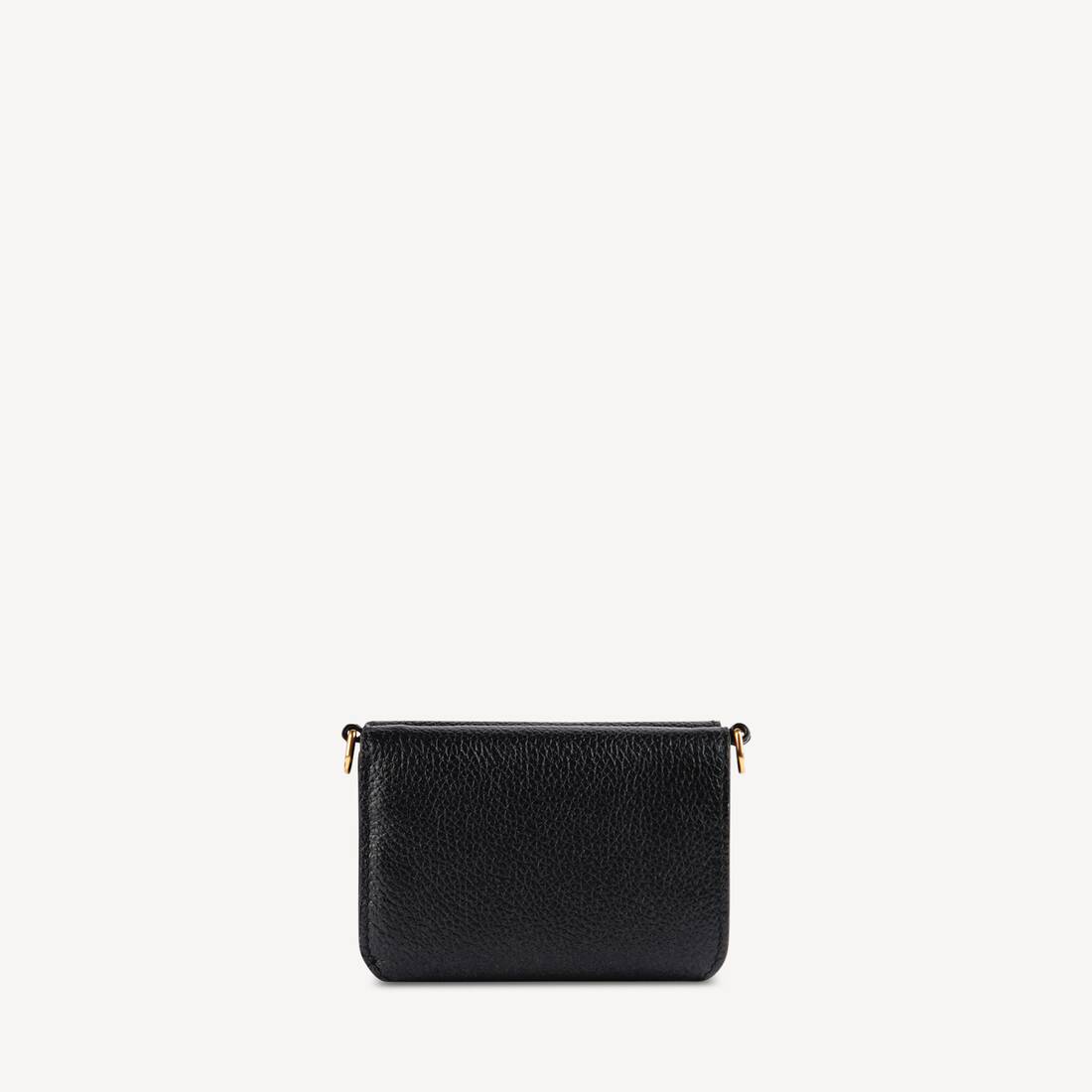 Billetera Mini de Dinero para Mujer con Cadena en Negro/Blanco