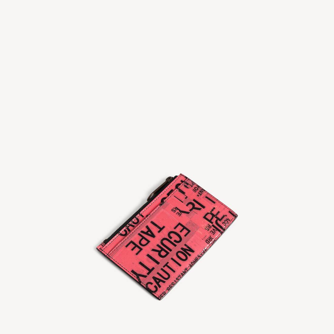 Porta monedas y tarjetas tipo cinta para hombre en negro/rojo