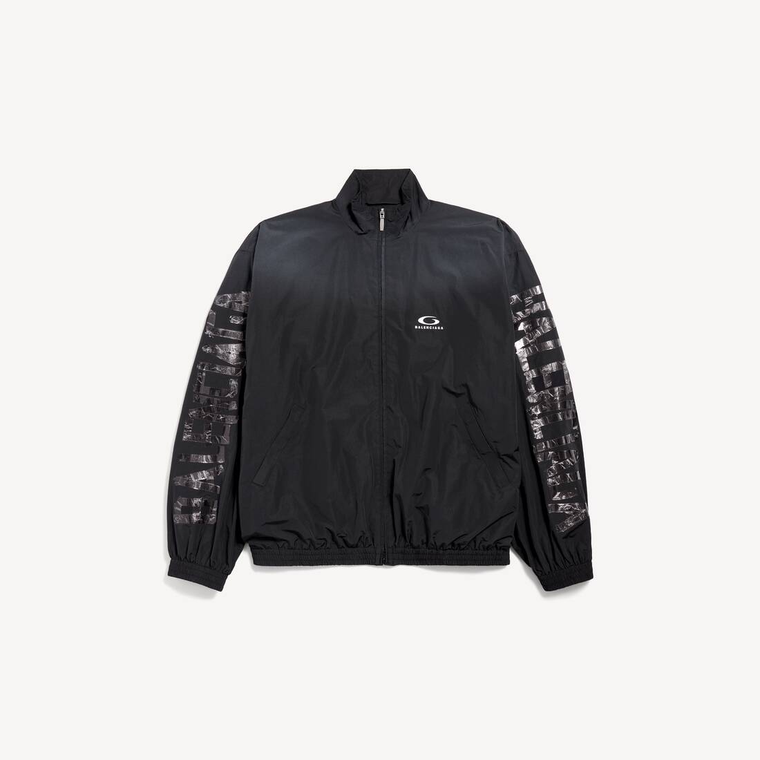 Chaqueta de Chándal para Hombre, Ajuste Medio en Negro