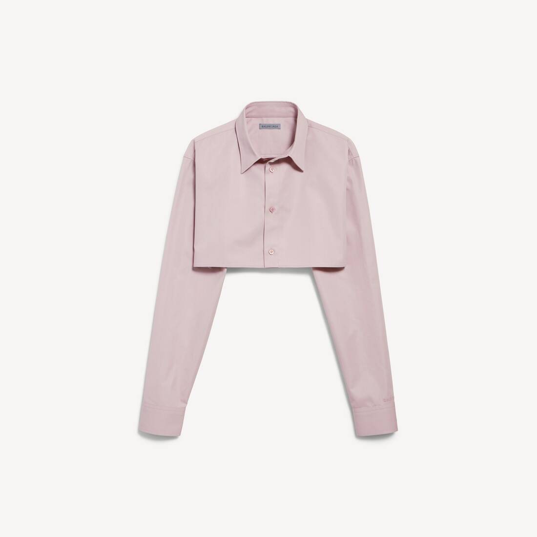 Camisa corta para mujer en rosa polvo