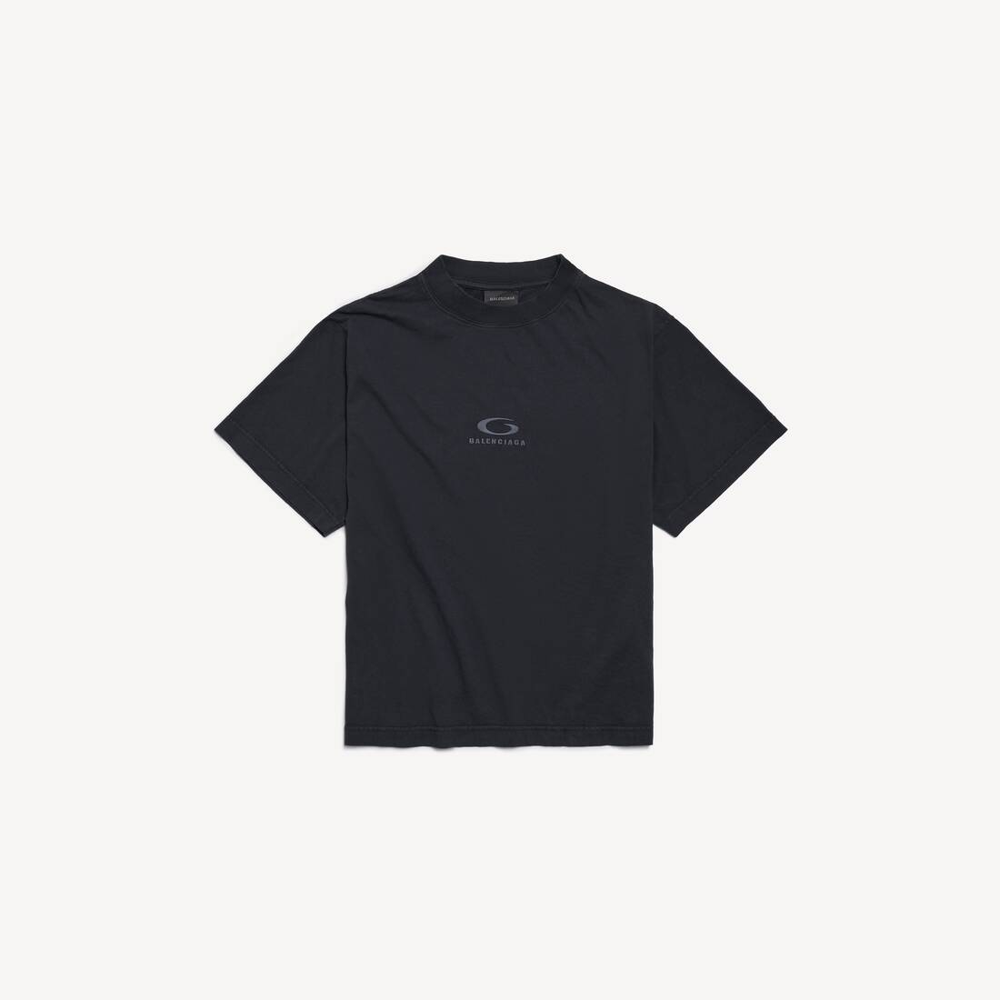 Camiseta deportiva con icono Loop para mujer, talla media, color negro desgastado