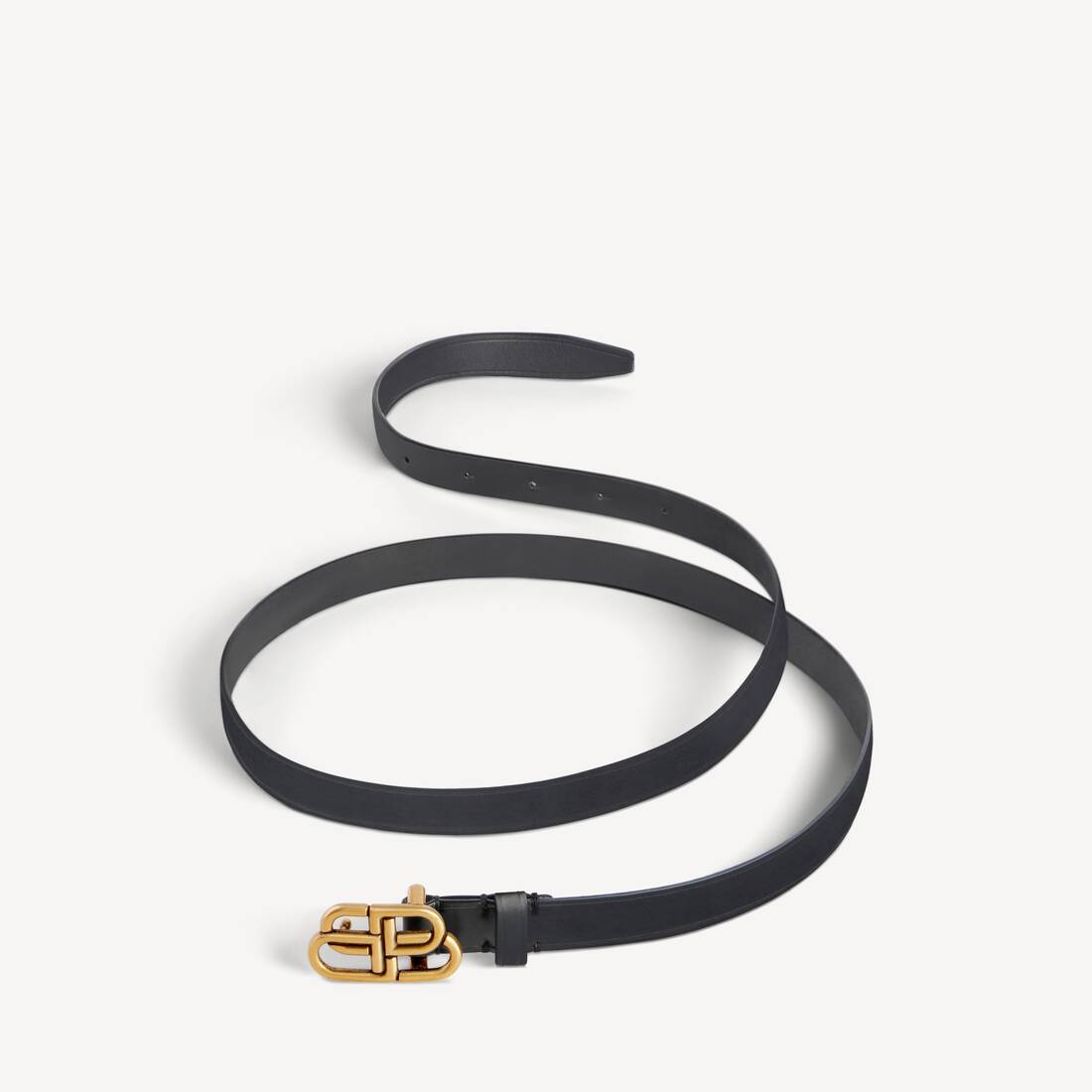 Cinturón Bb Super Delgado para Mujer en Negro