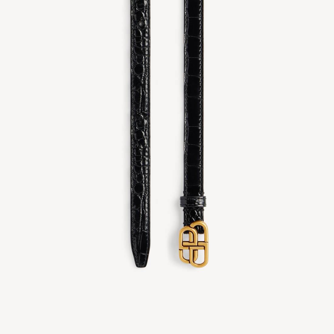 Cinturón Bb Super Delgado para Mujer en Negro