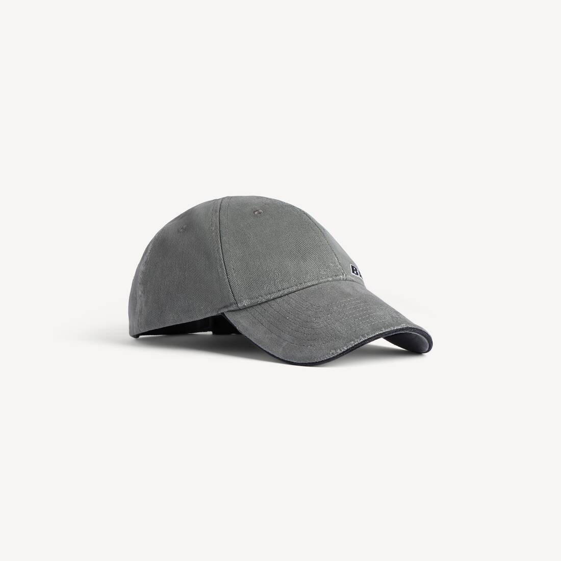 Gorra de tipo inclinado para hombre en gris oscuro