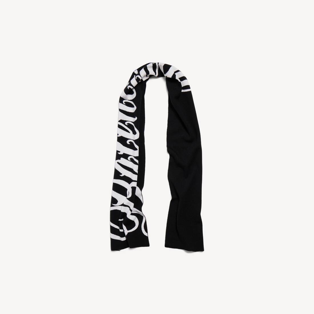 Bufanda Big B para hombre en negro/blanco