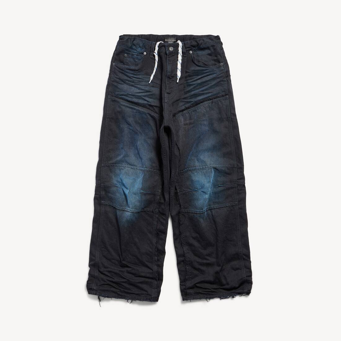 Pantalones de doble rodilla para hombre en azul oscuro