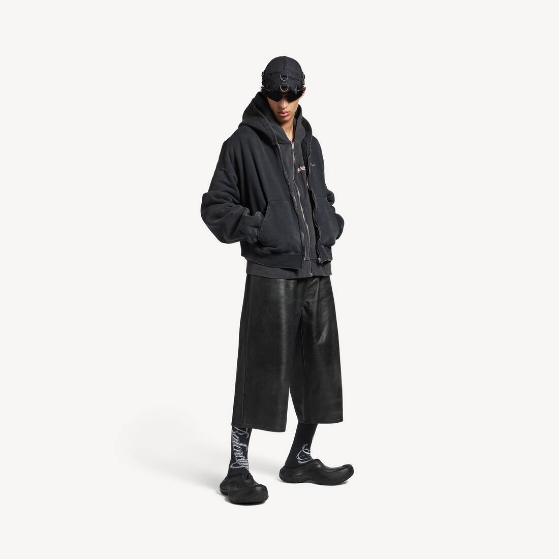 Pantalones Informales Cortos para Hombre en Negro