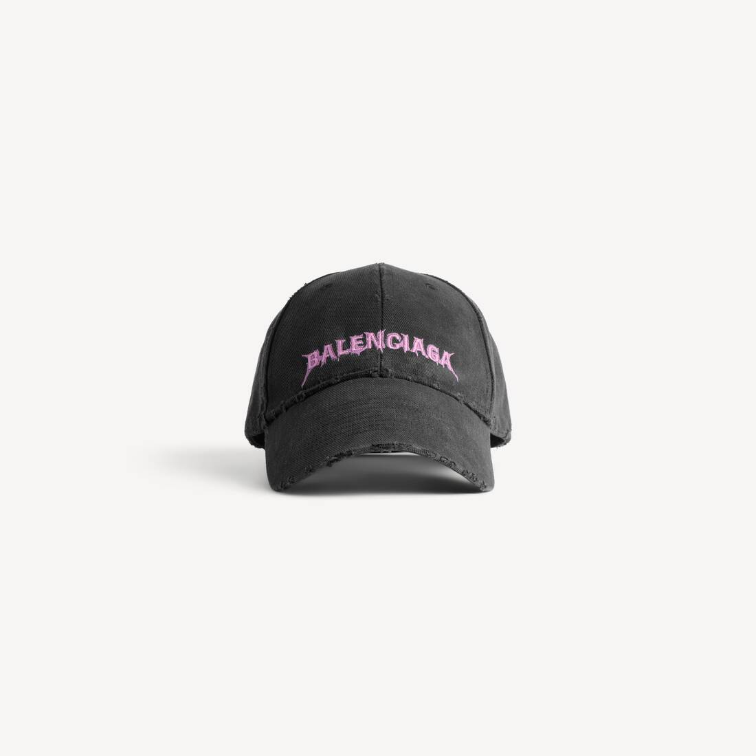 Gorra trasera DIY de Balenciaga para hombre en negro