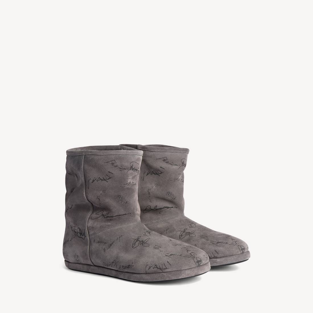 Botín suave para hombre en gris