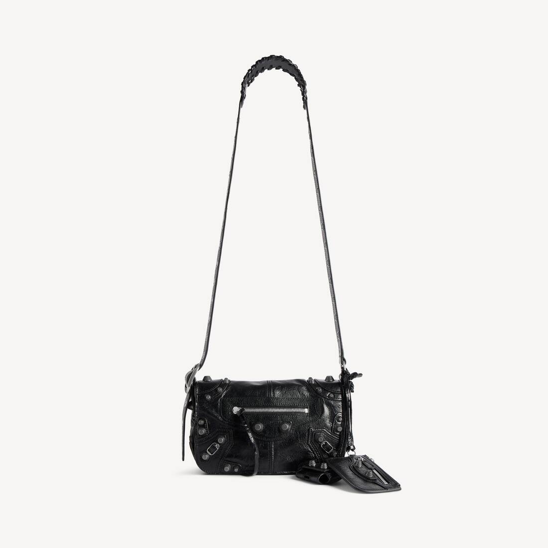 Bolso de solapa Le Cagole para hombre XS en negro