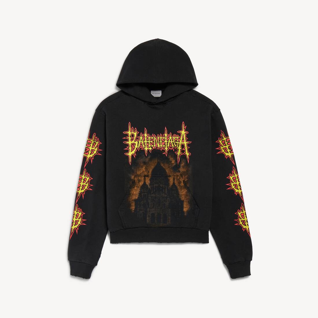 Sudadera Balenciaga Sacré Cœur para mujer de talla media en negro