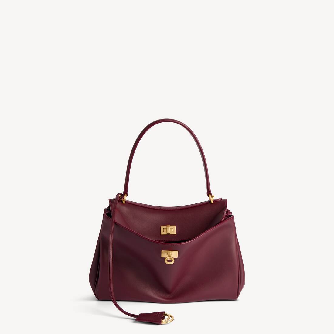 Bolso de Rodeo para Mujer Pequeño en Burgundy Oscuro