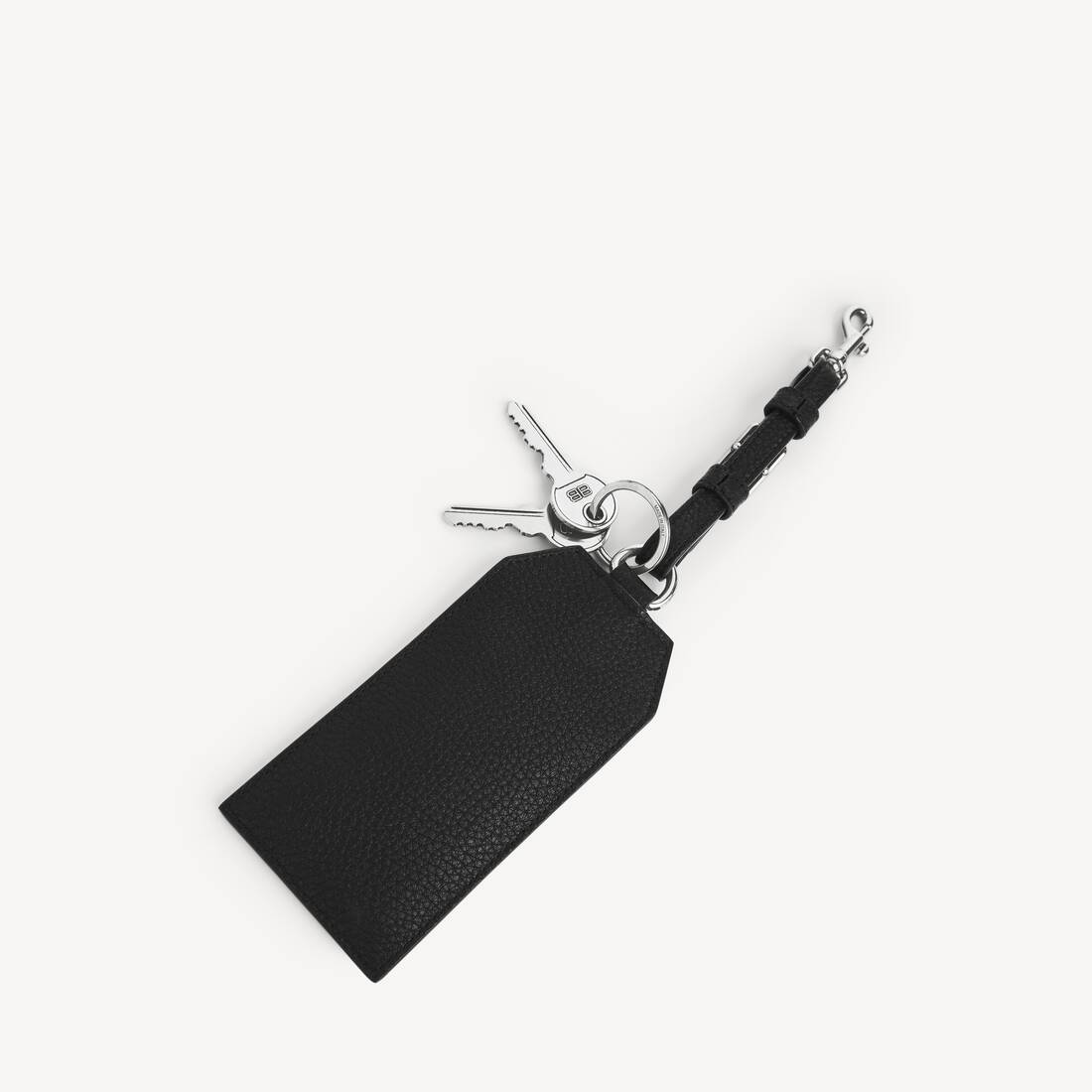 Llavero con Porta Tarjetas para Hombre en Negro