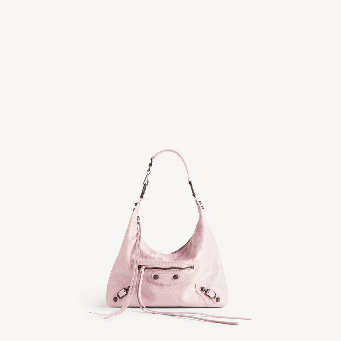 Bolso Hobo Pequeño para Mujer en Rosa Petalo