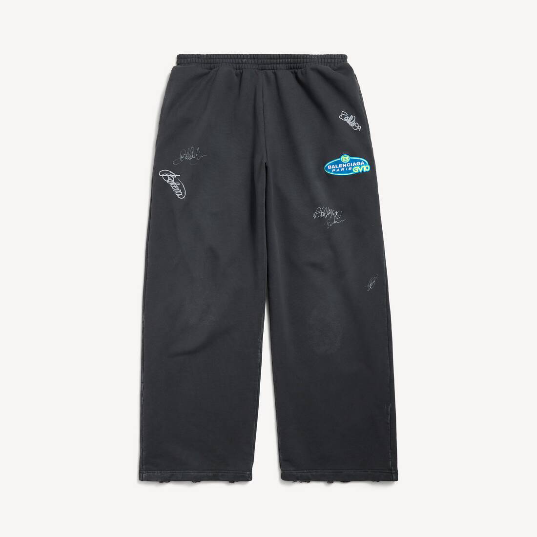 Pantalones holgados de banana para hombre en negro