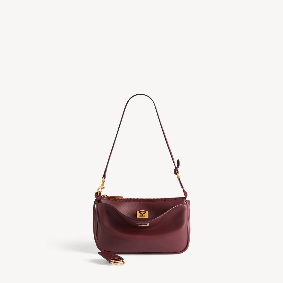 Pochette tipo bandolera para mujer en burdeos oscuro