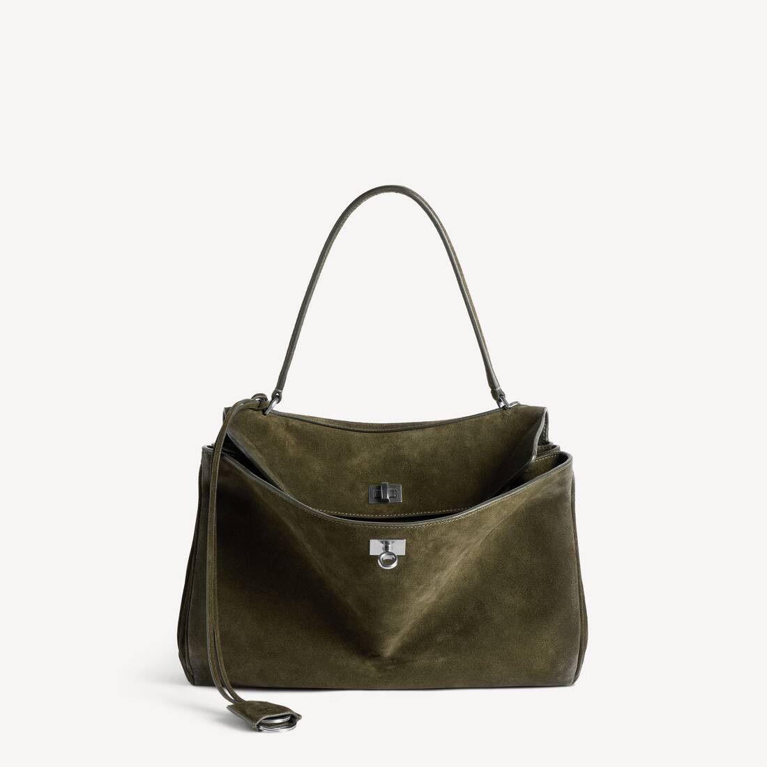 Bolso de Rodeo para Mujer Mediano en Verde Oliva