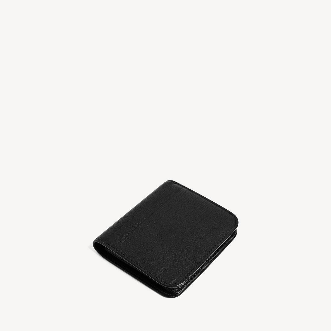 Billetera con Compartimento para Billetes y Tarjetas en Negro