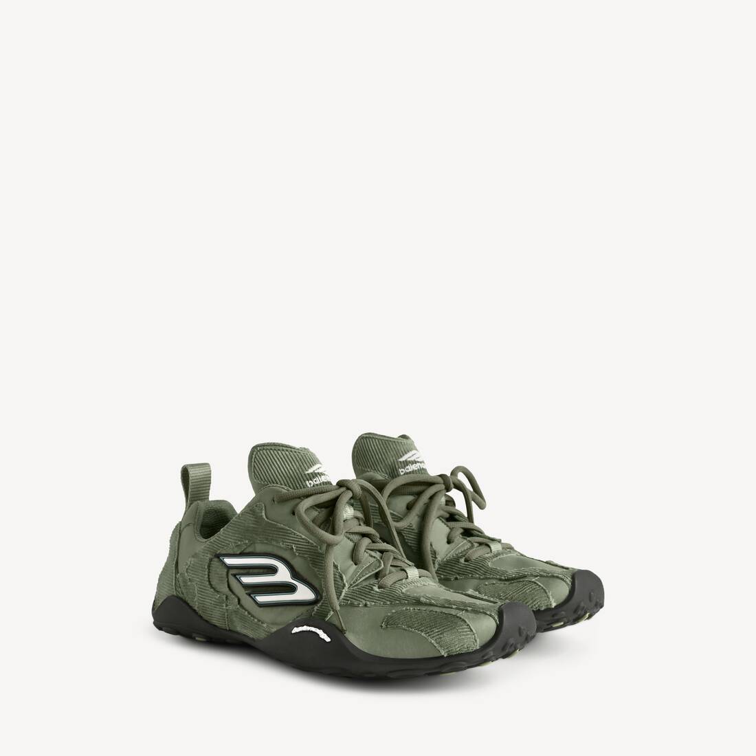 Zapatilla masculina Monday Ultra en verde oliva/blanco/negro