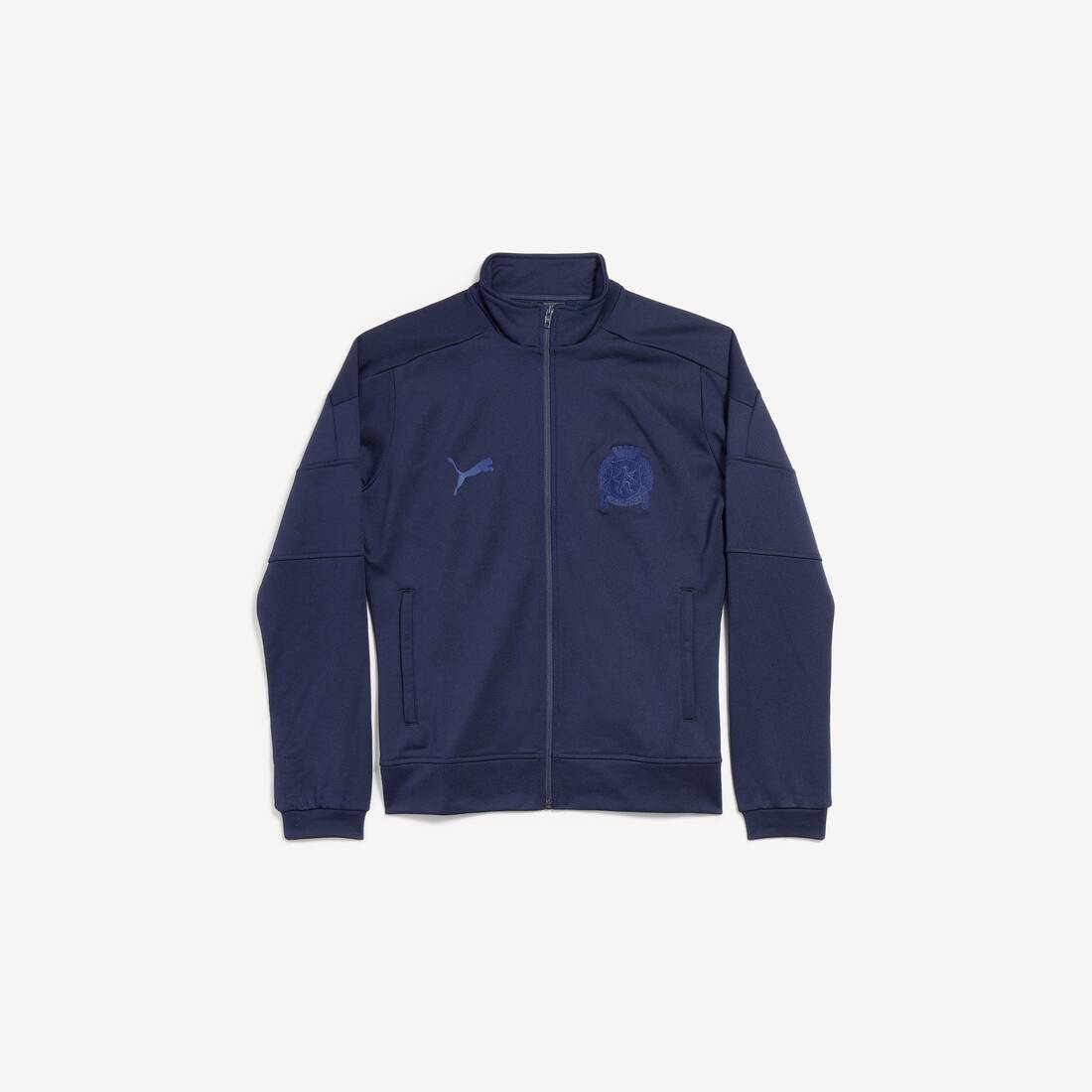 Chaqueta de chándal ajustada Balenciaga I Puma en azul marino