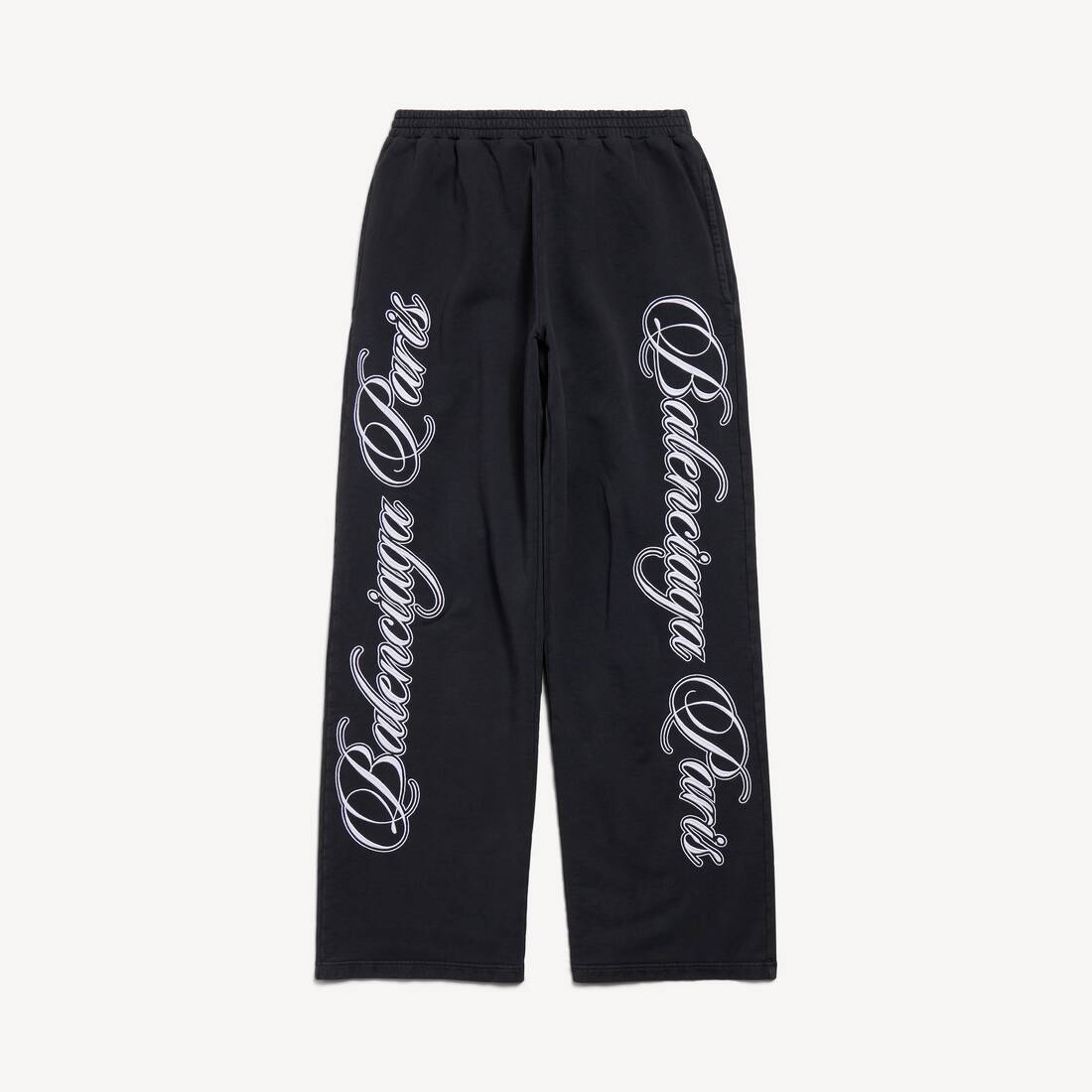 Pantalones holgados de cursive para hombre en negro/blanco