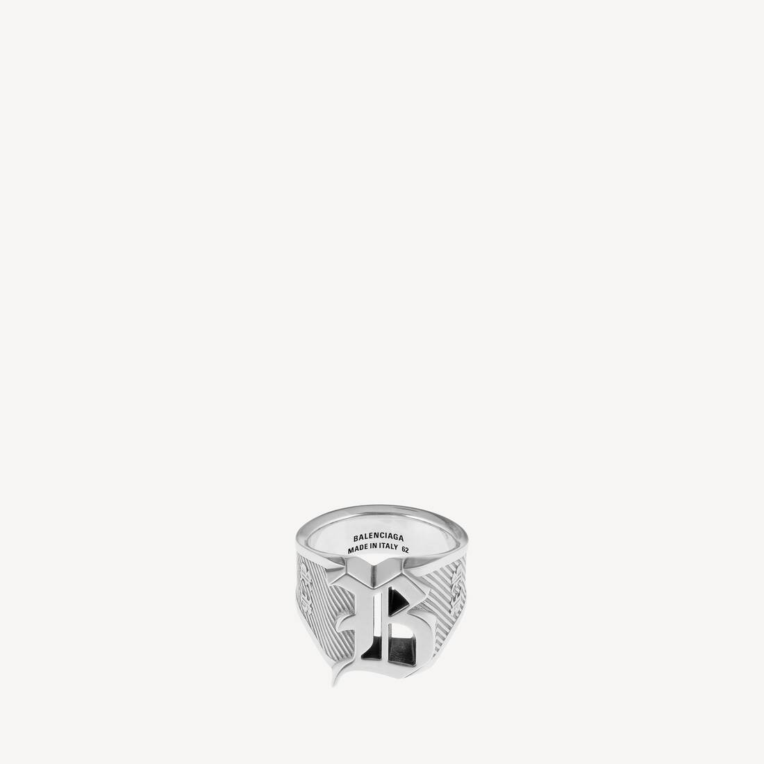 Anillo Signet Melrose en plata antigua