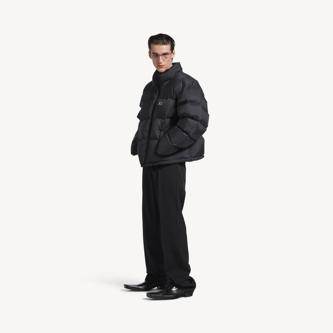 Chaqueta acolchada estándar para hombre en negro