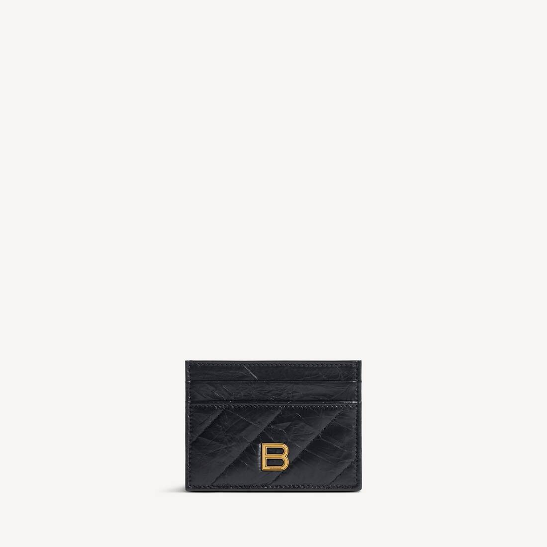 Porta Tarjetas Mujer Acolchado en Negro