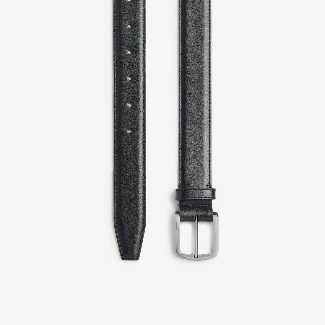 Cinturón de sastrería para hombre en negro