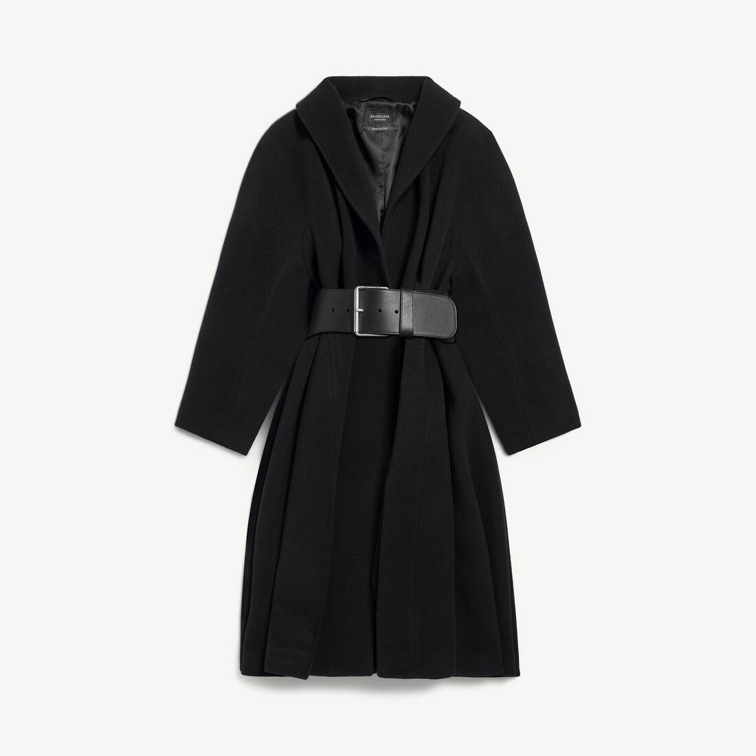 Abrigo envolvente para mujer en negro