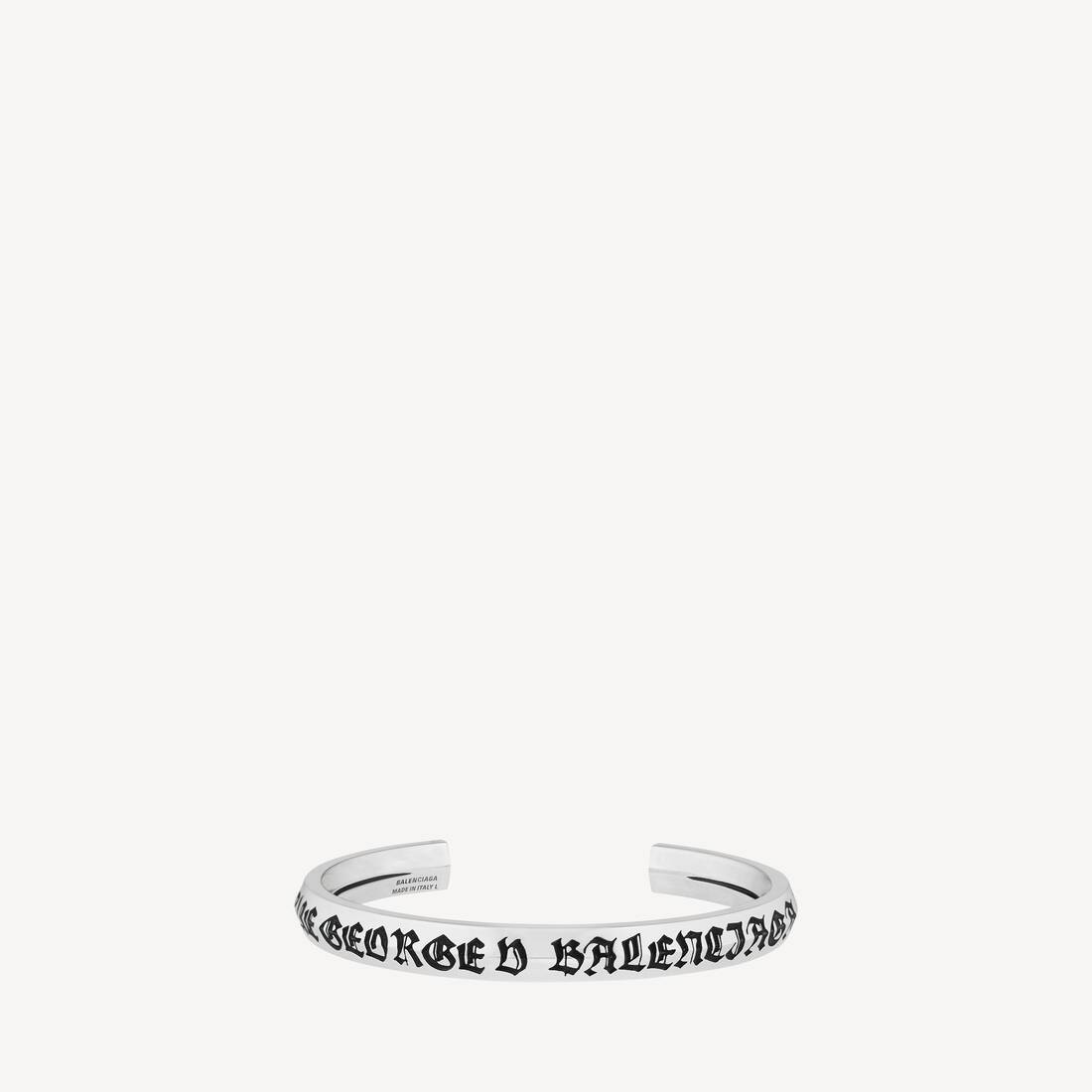 Pulsera Melrose para hombre en plata antigua